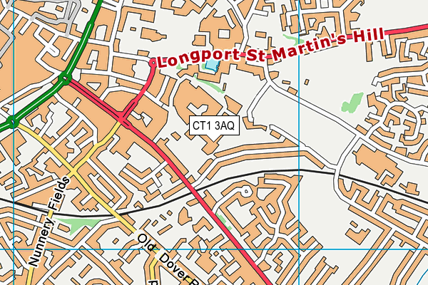 CT1 3AQ map - OS VectorMap District (Ordnance Survey)