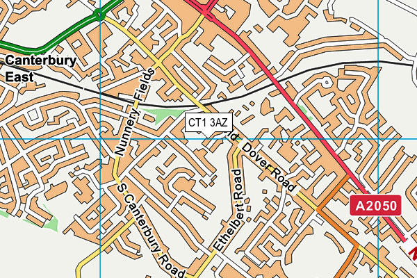 CT1 3AZ map - OS VectorMap District (Ordnance Survey)