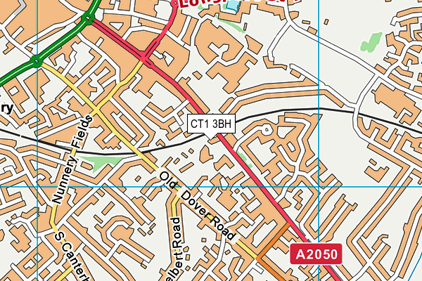 CT1 3BH map - OS VectorMap District (Ordnance Survey)
