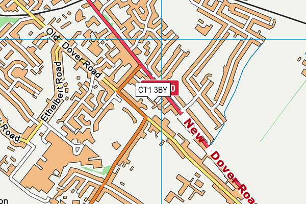 CT1 3BY map - OS VectorMap District (Ordnance Survey)