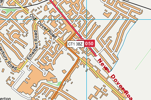 CT1 3BZ map - OS VectorMap District (Ordnance Survey)
