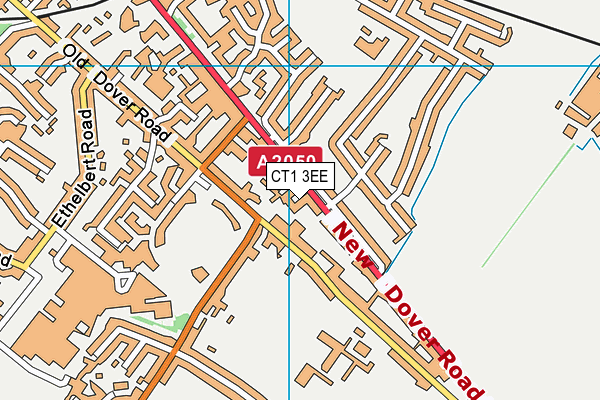 CT1 3EE map - OS VectorMap District (Ordnance Survey)