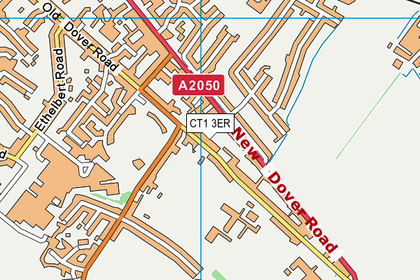 CT1 3ER map - OS VectorMap District (Ordnance Survey)