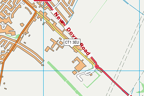 CT1 3EU map - OS VectorMap District (Ordnance Survey)