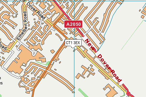 CT1 3EX map - OS VectorMap District (Ordnance Survey)