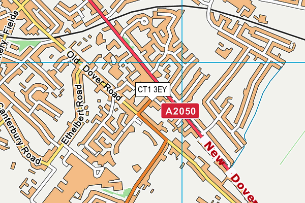 CT1 3EY map - OS VectorMap District (Ordnance Survey)