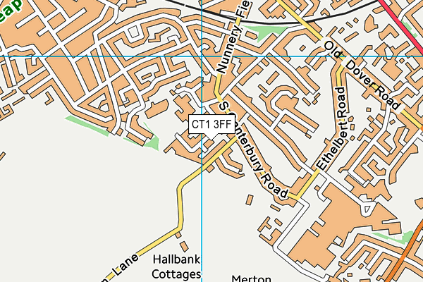CT1 3FF map - OS VectorMap District (Ordnance Survey)