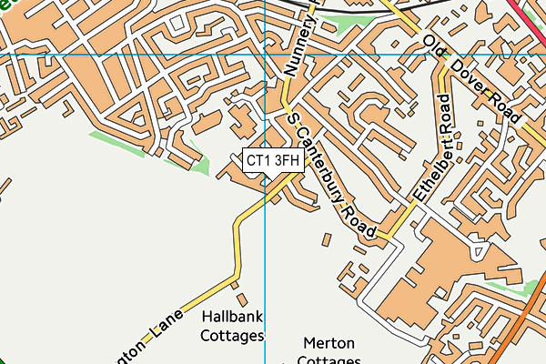 CT1 3FH map - OS VectorMap District (Ordnance Survey)