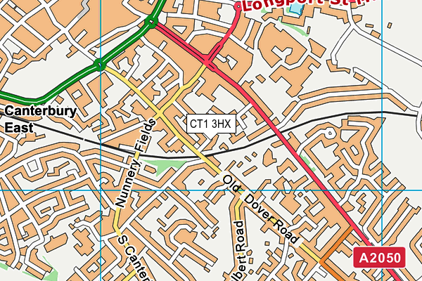 CT1 3HX map - OS VectorMap District (Ordnance Survey)