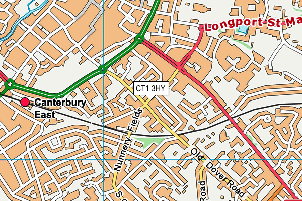 CT1 3HY map - OS VectorMap District (Ordnance Survey)