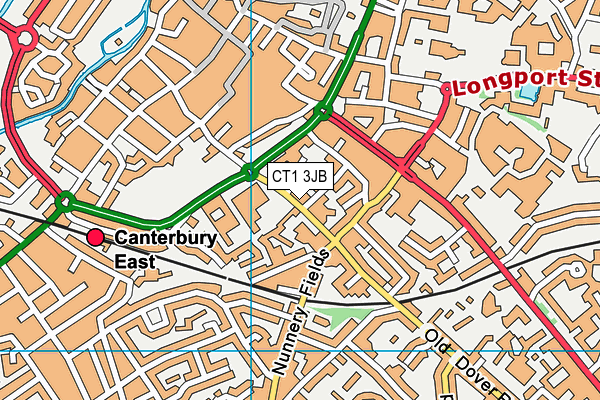 CT1 3JB map - OS VectorMap District (Ordnance Survey)