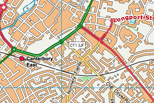 CT1 3JF map - OS VectorMap District (Ordnance Survey)