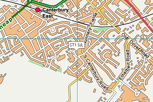CT1 3JL map - OS VectorMap District (Ordnance Survey)