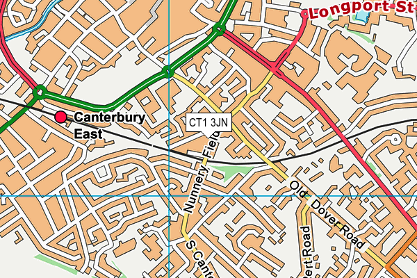 CT1 3JN map - OS VectorMap District (Ordnance Survey)