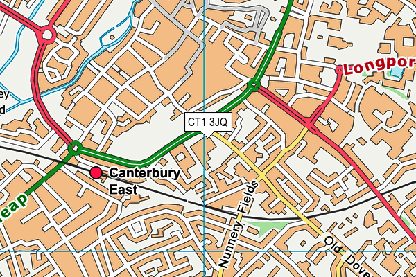 CT1 3JQ map - OS VectorMap District (Ordnance Survey)