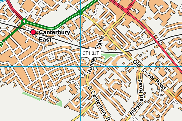 CT1 3JT map - OS VectorMap District (Ordnance Survey)