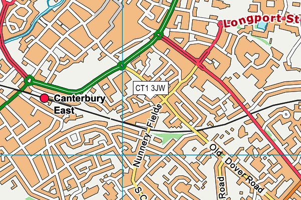 CT1 3JW map - OS VectorMap District (Ordnance Survey)