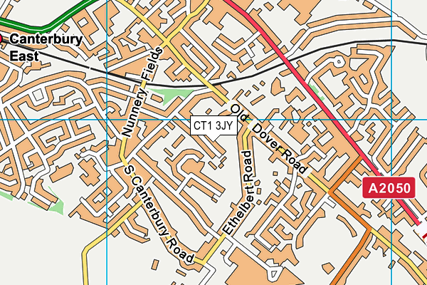 CT1 3JY map - OS VectorMap District (Ordnance Survey)