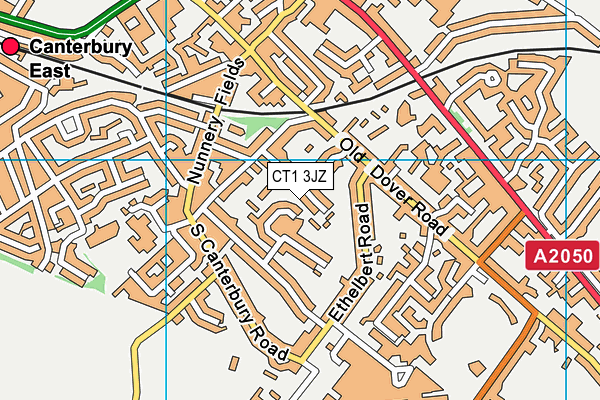 CT1 3JZ map - OS VectorMap District (Ordnance Survey)