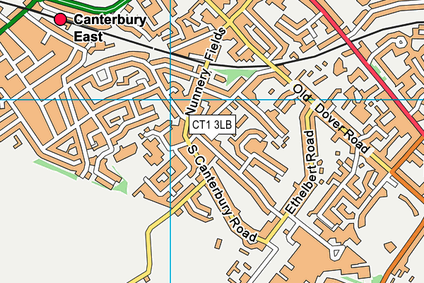 CT1 3LB map - OS VectorMap District (Ordnance Survey)