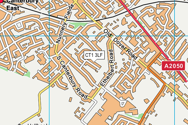 CT1 3LF map - OS VectorMap District (Ordnance Survey)