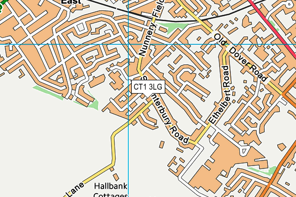 CT1 3LG map - OS VectorMap District (Ordnance Survey)