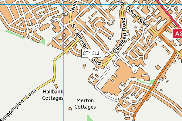 CT1 3LJ map - OS VectorMap District (Ordnance Survey)