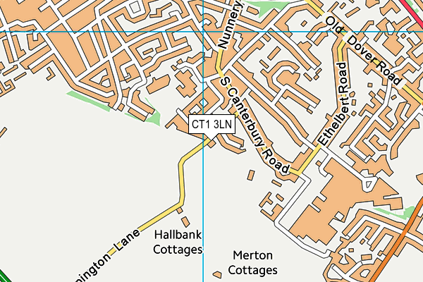 CT1 3LN map - OS VectorMap District (Ordnance Survey)