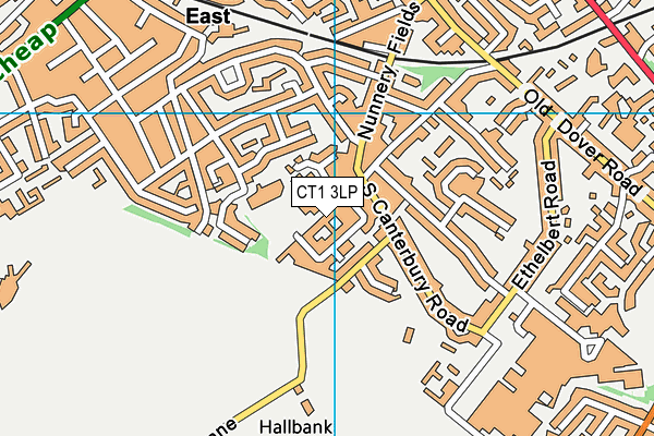 CT1 3LP map - OS VectorMap District (Ordnance Survey)