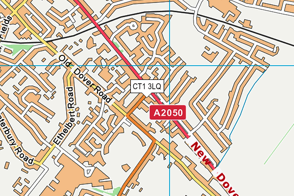 CT1 3LQ map - OS VectorMap District (Ordnance Survey)