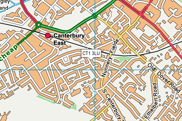 CT1 3LU map - OS VectorMap District (Ordnance Survey)