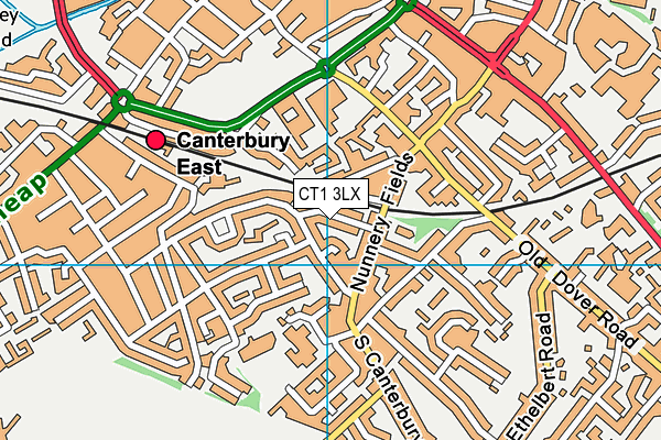 CT1 3LX map - OS VectorMap District (Ordnance Survey)