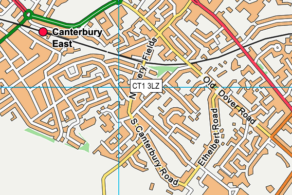CT1 3LZ map - OS VectorMap District (Ordnance Survey)
