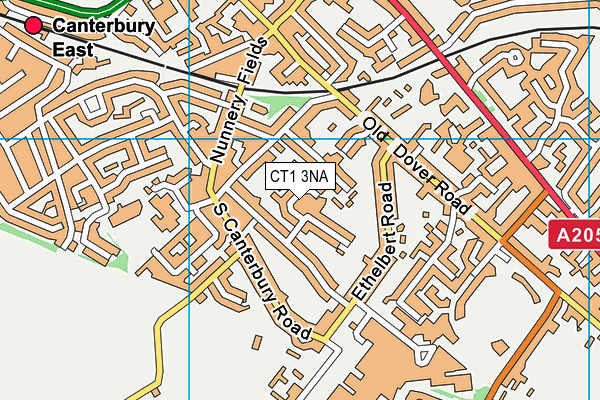 CT1 3NA map - OS VectorMap District (Ordnance Survey)