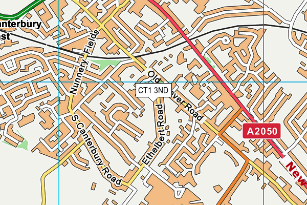 CT1 3ND map - OS VectorMap District (Ordnance Survey)