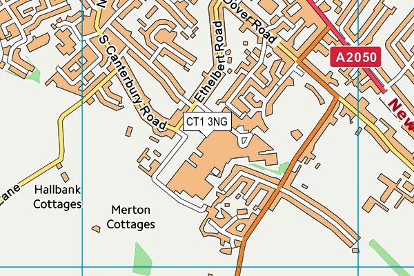 CT1 3NG map - OS VectorMap District (Ordnance Survey)