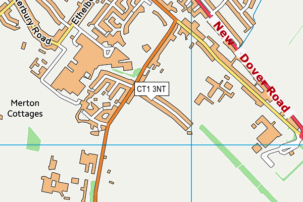 CT1 3NT map - OS VectorMap District (Ordnance Survey)