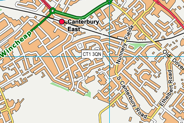 CT1 3QN map - OS VectorMap District (Ordnance Survey)