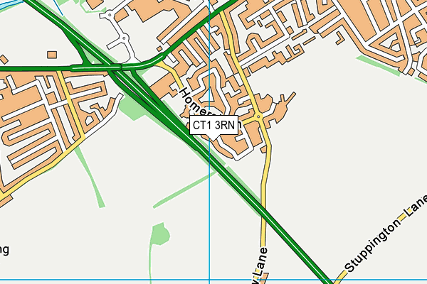 CT1 3RN map - OS VectorMap District (Ordnance Survey)