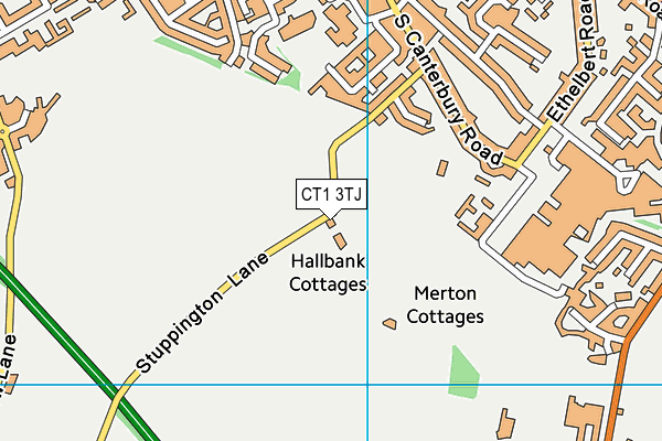 CT1 3TJ map - OS VectorMap District (Ordnance Survey)