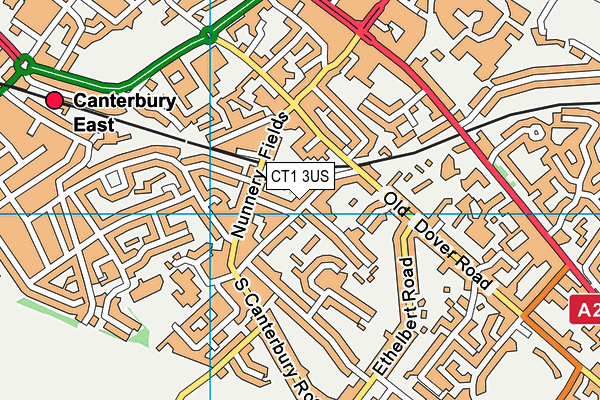 CT1 3US map - OS VectorMap District (Ordnance Survey)