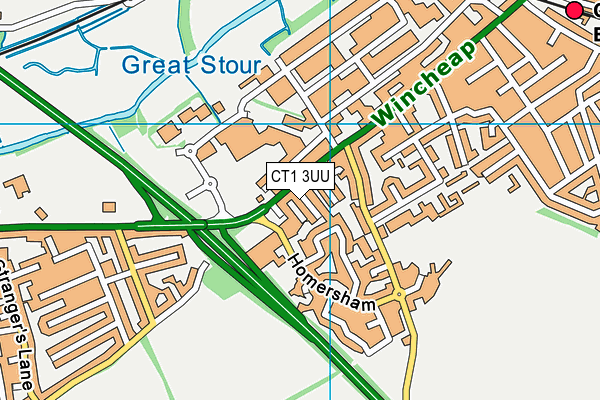 CT1 3UU map - OS VectorMap District (Ordnance Survey)