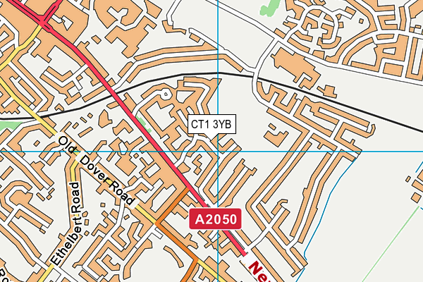 CT1 3YB map - OS VectorMap District (Ordnance Survey)