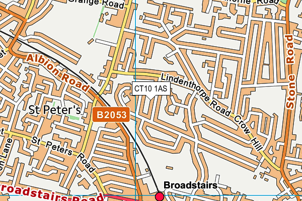 CT10 1AS map - OS VectorMap District (Ordnance Survey)