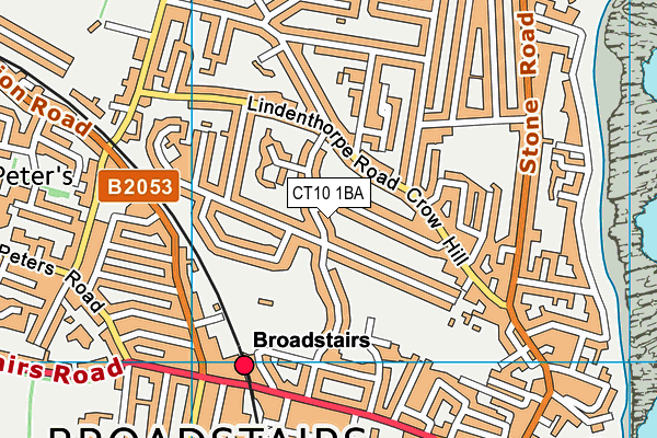 CT10 1BA map - OS VectorMap District (Ordnance Survey)