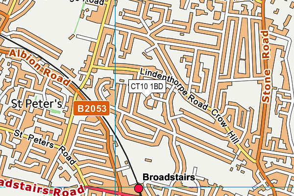 CT10 1BD map - OS VectorMap District (Ordnance Survey)