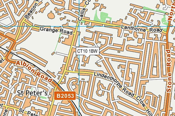 CT10 1BW map - OS VectorMap District (Ordnance Survey)