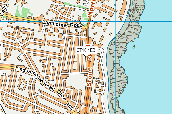 Stone Bay School map (CT10 1EB) - OS VectorMap District (Ordnance Survey)