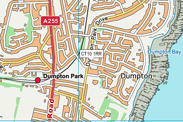 Dumpton Park map (CT10 1RR) - OS VectorMap District (Ordnance Survey)