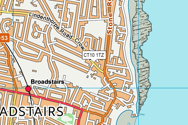CT10 1TZ map - OS VectorMap District (Ordnance Survey)